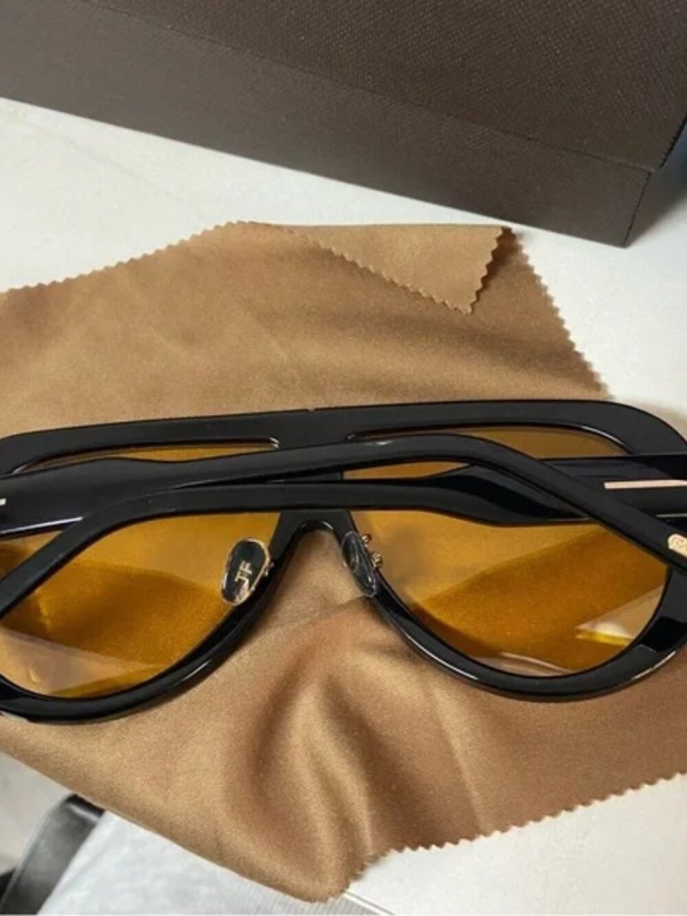 Tom Ford Black and Yellow Sunglasses - Picture 3 of 7